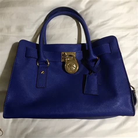 michael kors cobalt blue bag